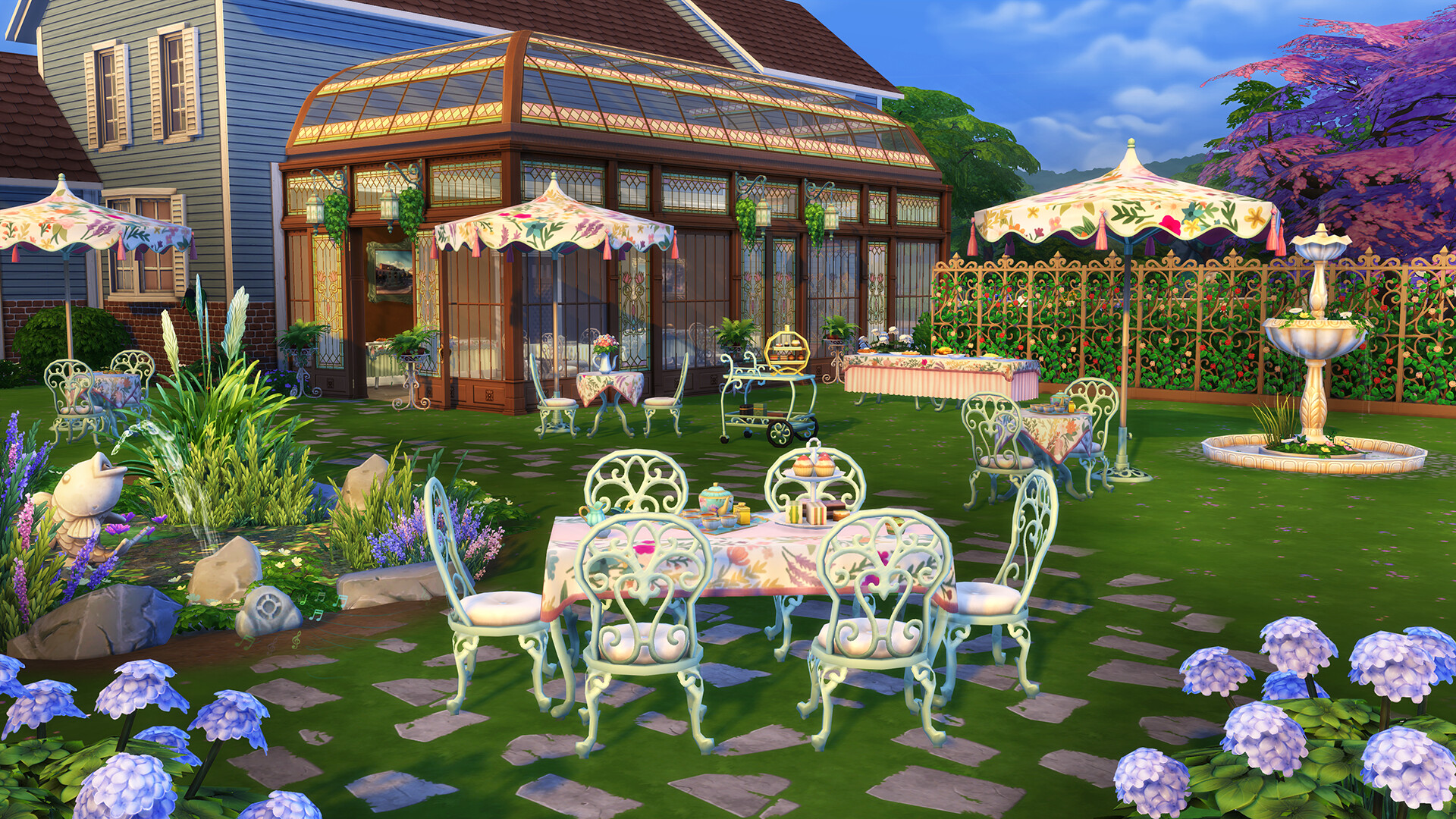 The Sims 4 Tea Time Solarium Kit PC gameplay screenshot 2 of 3