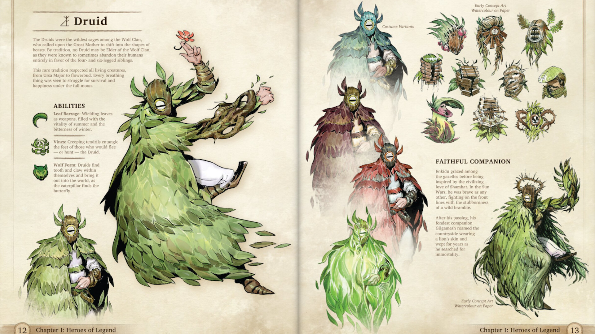 #2. Moon Hunters Art Book (Steam) 来自: Kitfox Games