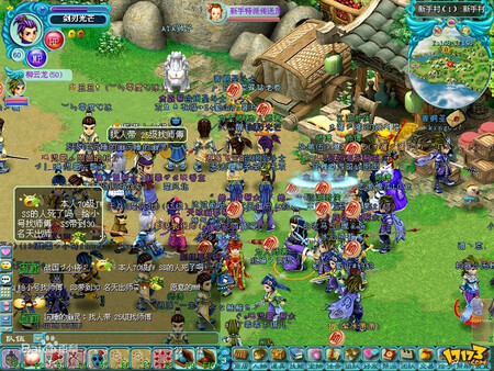 Screenshot of 勇氣Online gameplay showing in-action mechanics