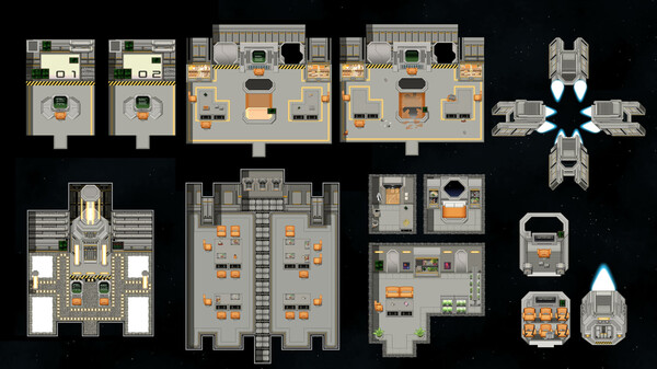 RPG Maker MZ - KR Retro Starship Tileset