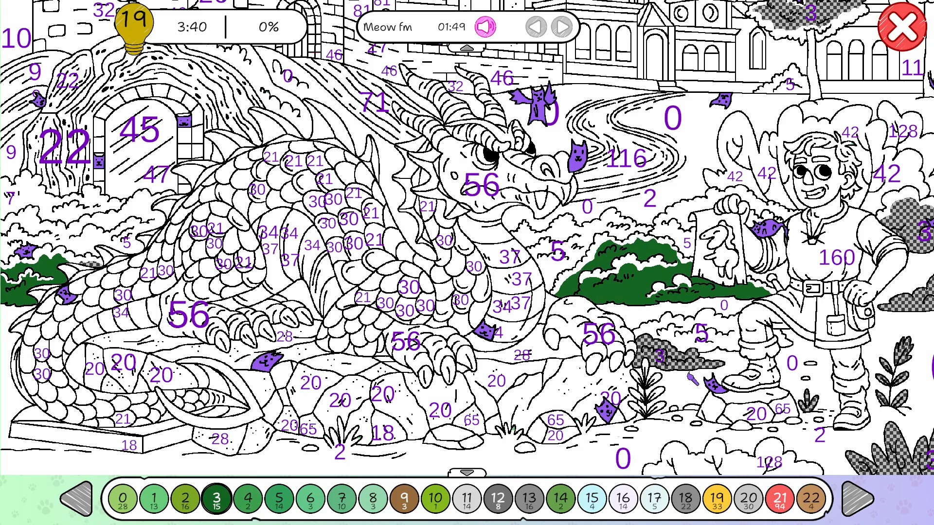 100 Cats Lost In Poland Find & Color screenshot #4