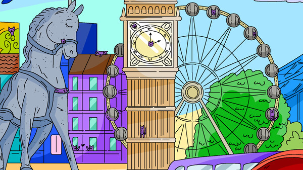 100 Cats Lost In England Find & Color