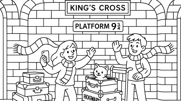 100 Cats Lost In England Find & Color screenshot 1