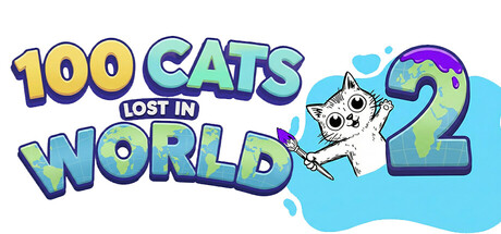 100 Cats Lost In World 2 Find & Color
