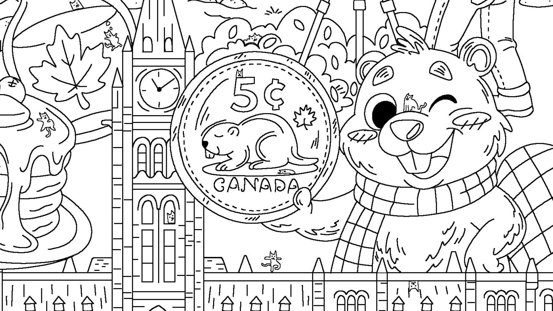 100 Cats Lost In Canada Find & Color Featured Screenshot #1