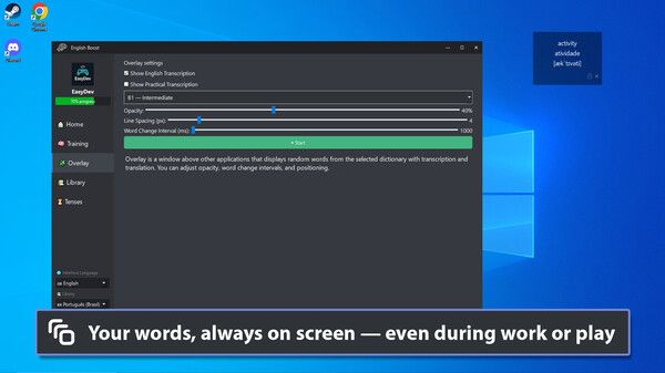 English Boost for steam English Boost for steam