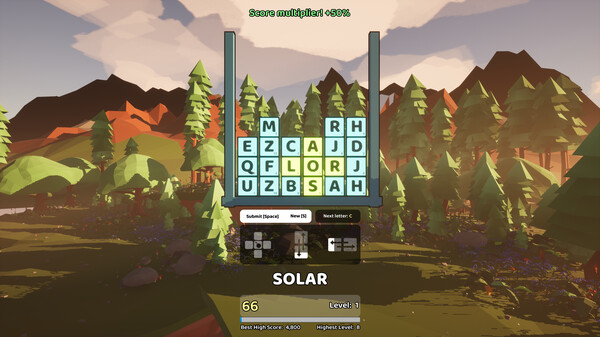 Wordy Rain game for Linux 1