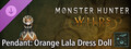 Monster Hunter Wilds - Vedhæng: Orange Lala Dress Doll