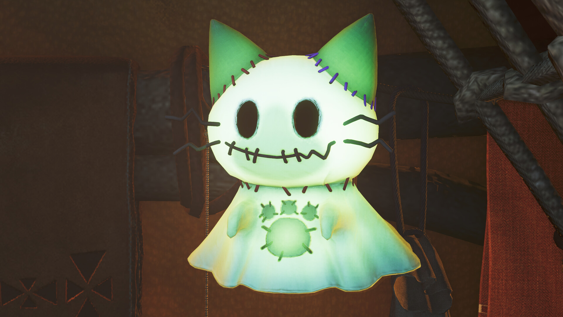 Monster Hunter Wilds - Pendant: Green Poltercat Featured Screenshot #1