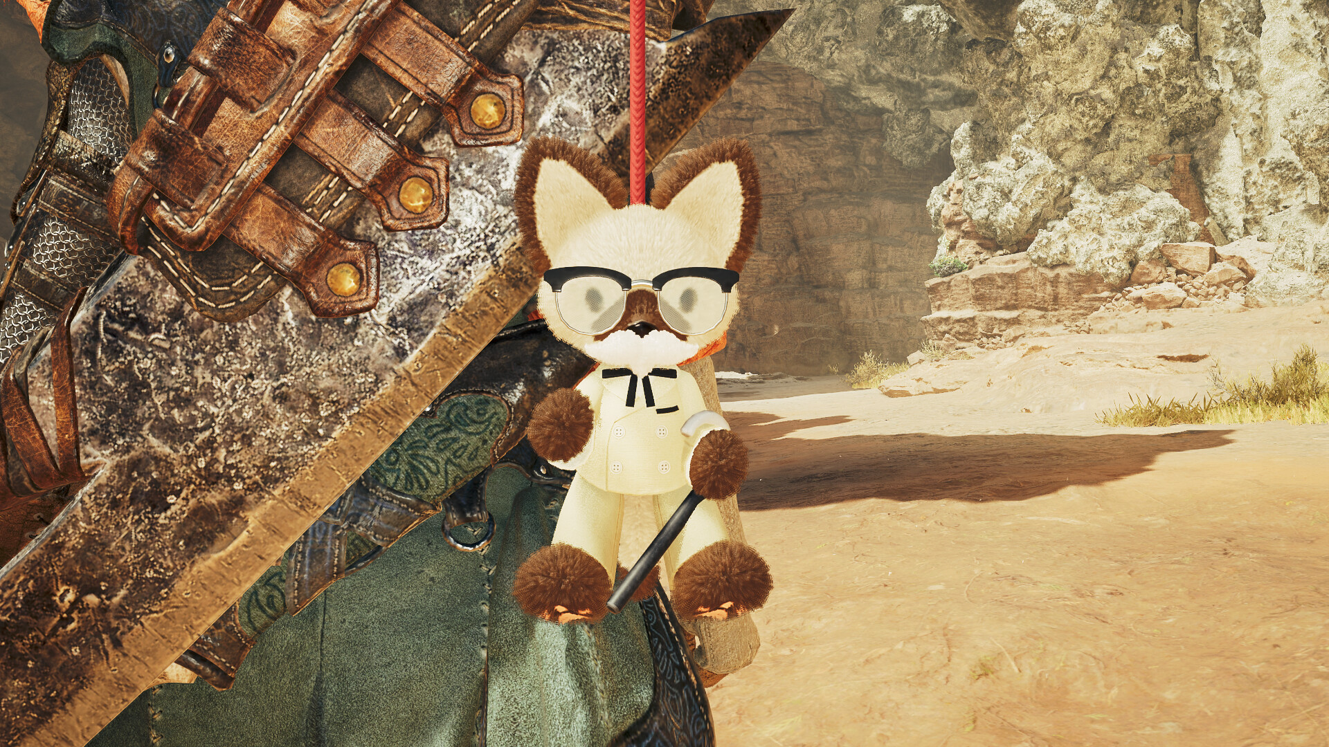 Monster Hunter Wilds - Pendant: KFC Colonel Felyne Featured Screenshot #1