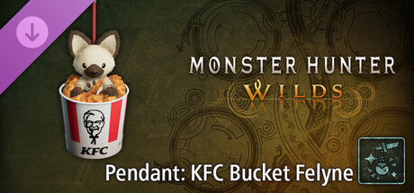 Monster Hunter Wilds - Pendant: KFC Bucket Felyne