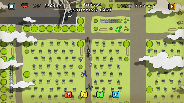 Screenshot of Walk the Dog on Paper gameplay showing in-action mechanics