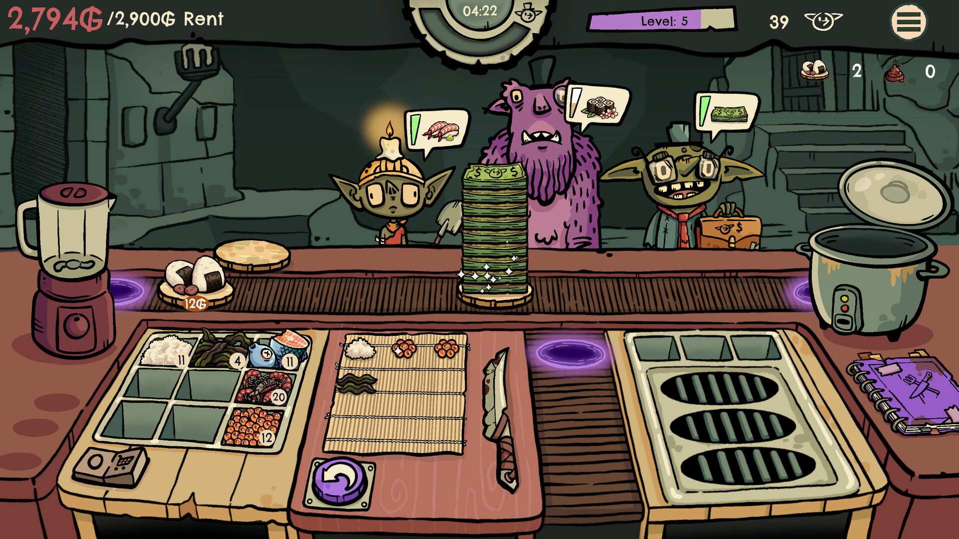 #8. Goblin Sushi Demo (Steam) 由: Metaroot