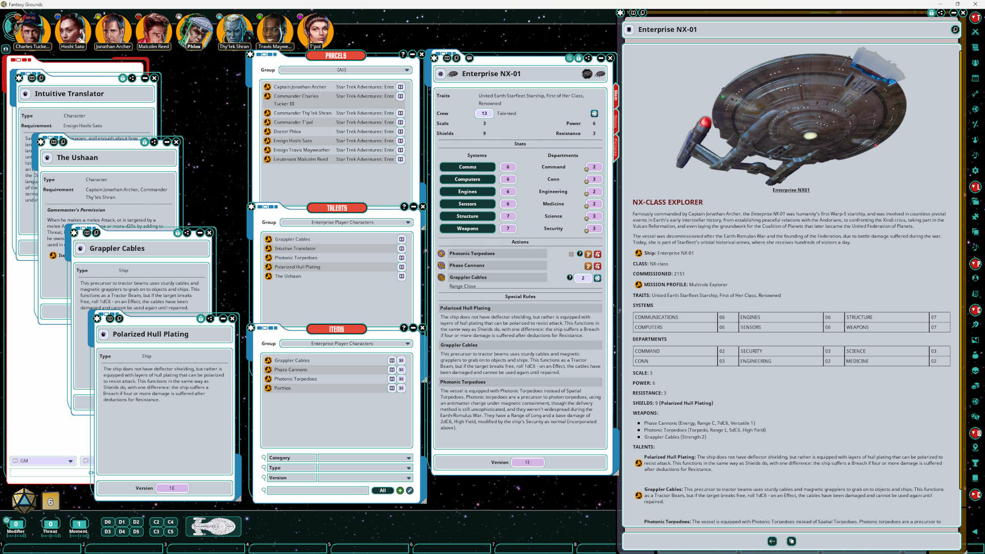#5. Fantasy Grounds - Star Trek Adventures: Enterprise Player Characters (Steam) 来自: SmiteWorks USA, LLC