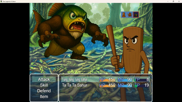 Screenshot of The Legend of Sahur gameplay showing in-action mechanics