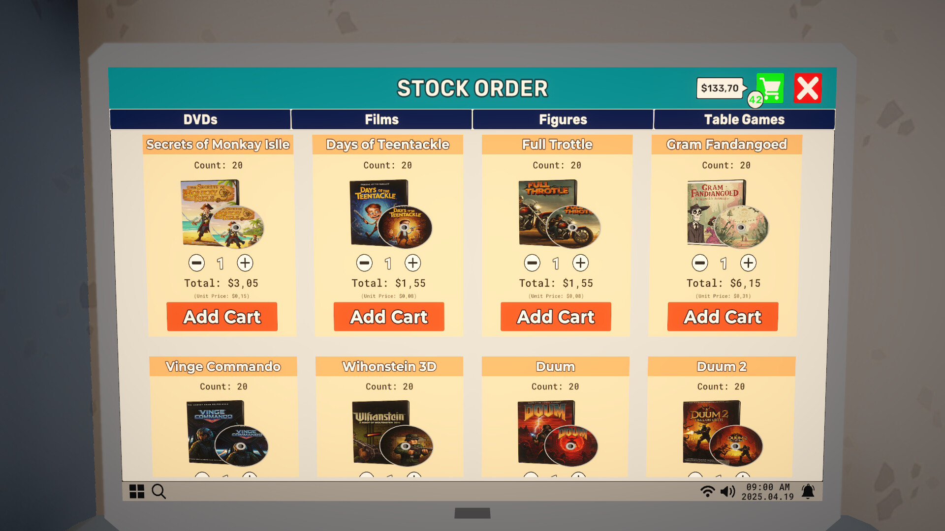 #5. DVD Store Simulator Demo (Steam) By: AltF4 Games