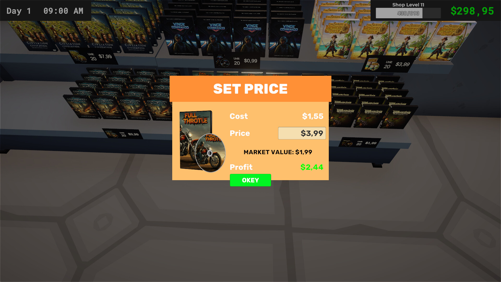 #2. DVD Store Simulator Demo (Steam) By: AltF4 Games