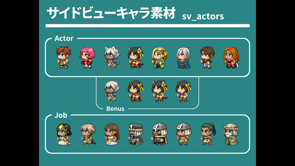 RPG Maker MZ - REFMAP Fantasy Character Pack 3