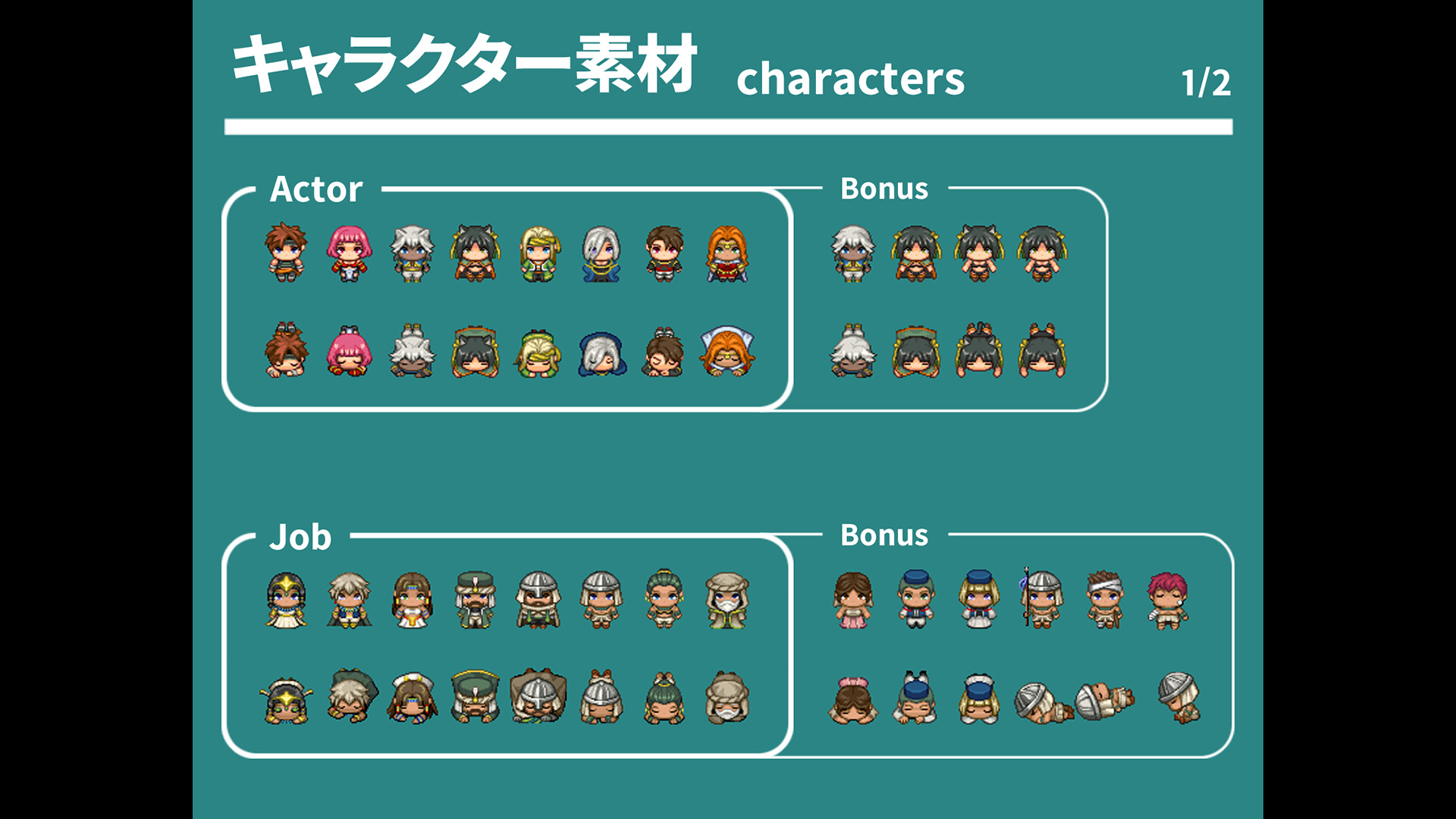 #3. RPG Maker MV - REFMAP Fantasy Character Pack 3 (Steam) 由: Gotcha Gotcha Games