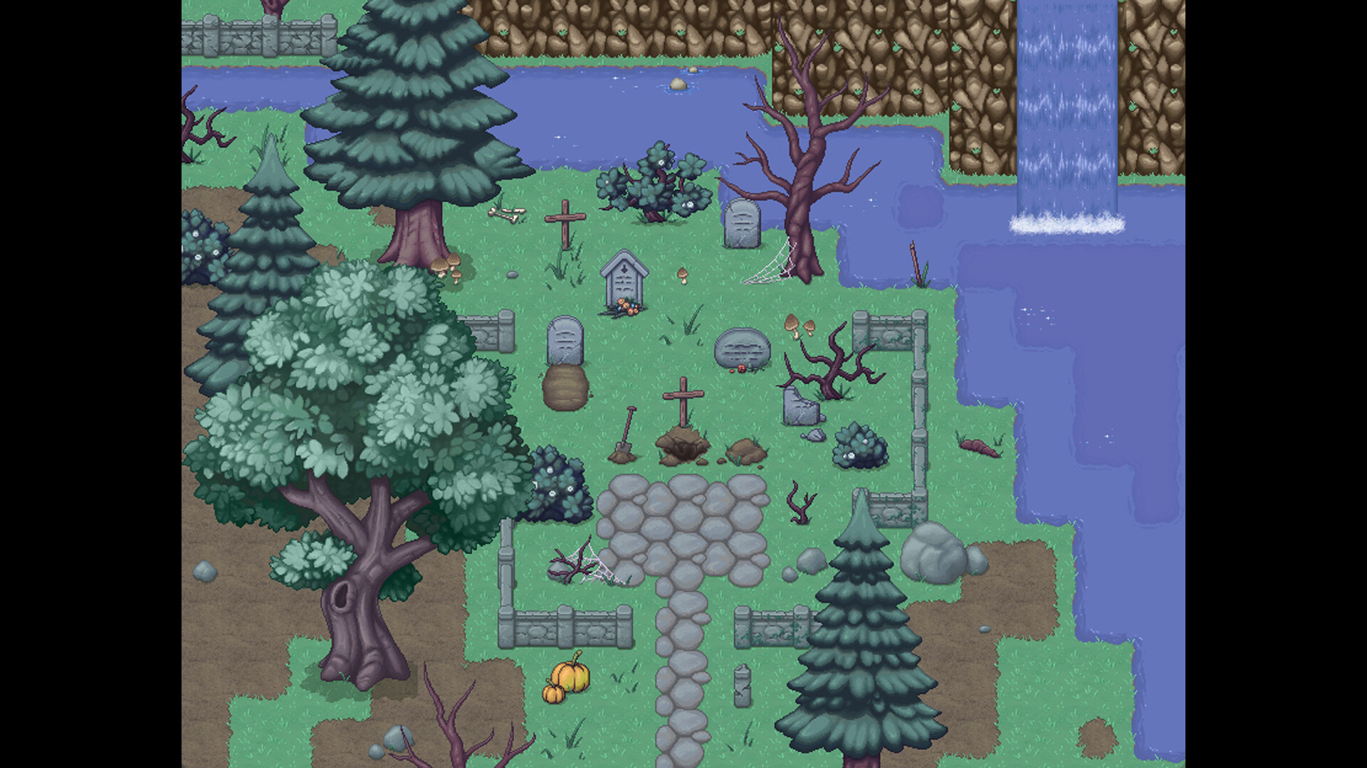 RPG Maker MV - Haunted Forest Tileset Featured Screenshot #1