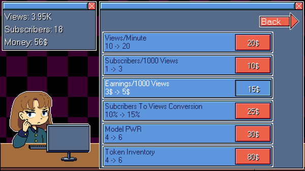 Screenshot 4 of SlopTuber Simulator - final gameplay screenshot