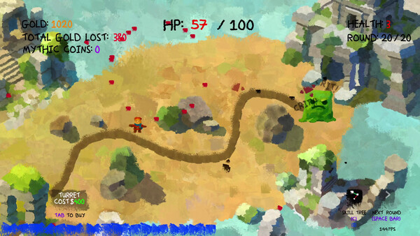 Paint On Paint TD game for Linux 1