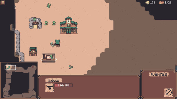 Screenshot of Gold Rush gameplay showing in-action mechanics