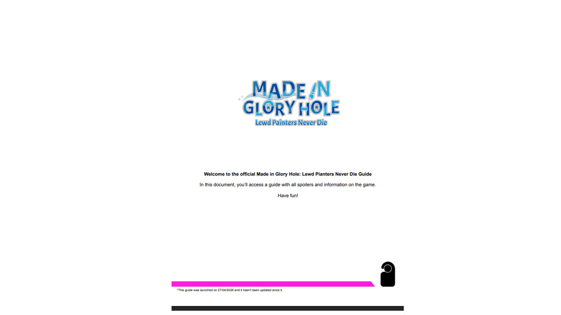 Made in Glory Hole: Guideのスクリーンショット 1