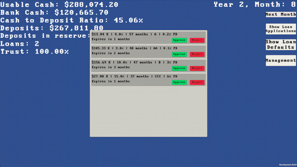 BankingSim screenshot 1