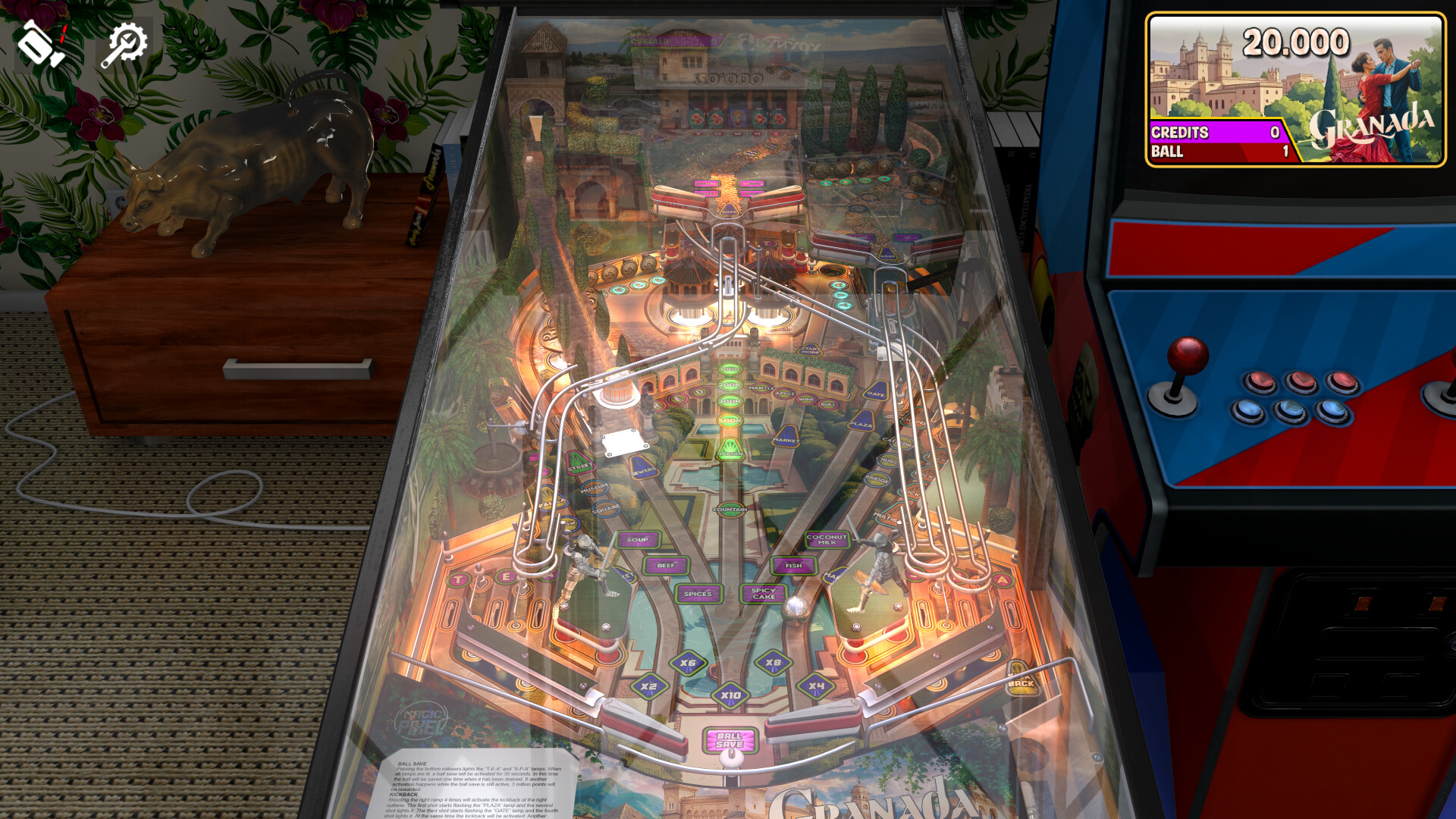 Zaccaria Pinball - Granada Deluxe Pinball Table Featured Screenshot #1