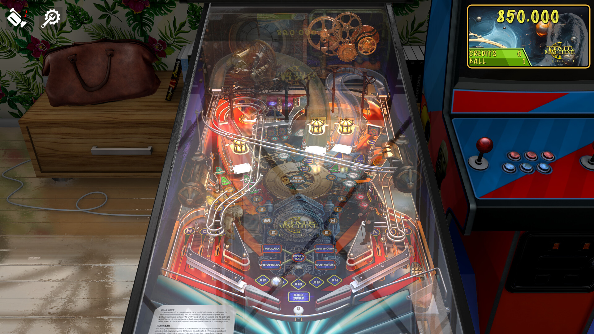 #1. Zaccaria Pinball - Time Machine Deluxe Pinball Table (Steam) 由: Magic Pixel Kft.