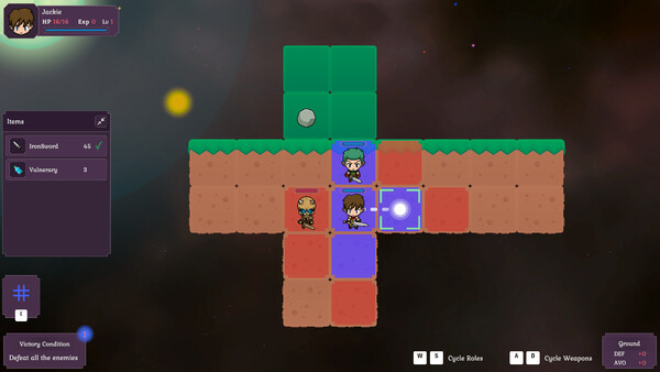 Screenshot of 四面楚歌 Four Directions gameplay showing in-action mechanics