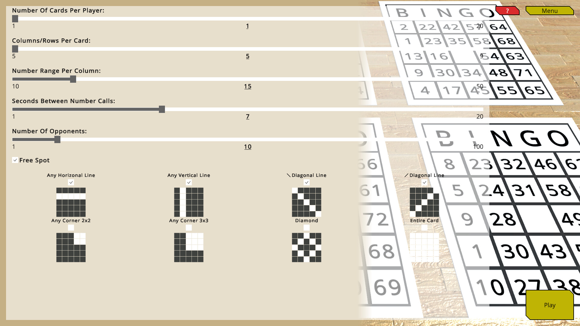 Woohoo! - Game "Bingo Frenzy" Featured Screenshot #1