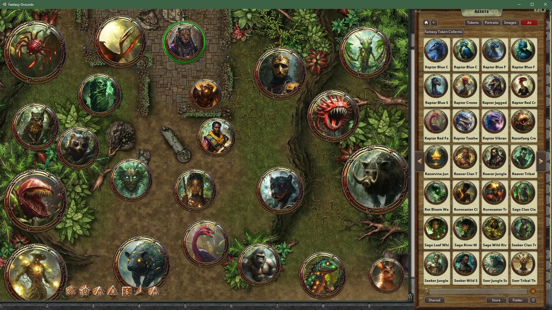 #3. Fantasy Grounds - Fantasy Token Collection - Jungle Denizens 01 (Steam) 来自: SmiteWorks USA, LLC