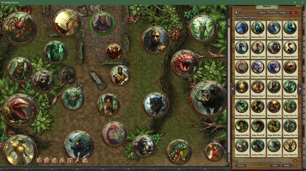 Fantasy Grounds - Fantasy Token Collection - Jungle Denizens 01
