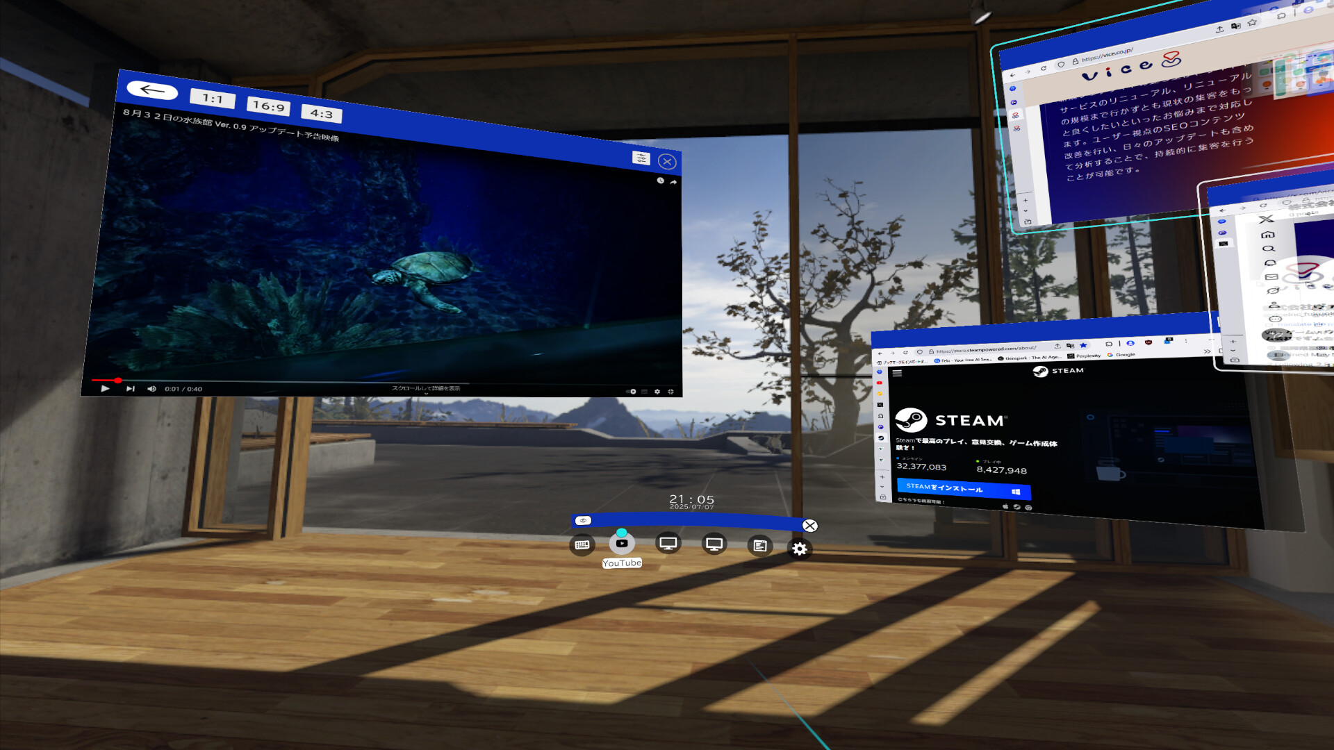 #7. "NAGARA" style Desktop (Steam) 由: Vice Inc.