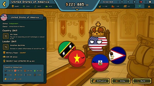 Countryballs: Power Protocol game for Linux 1