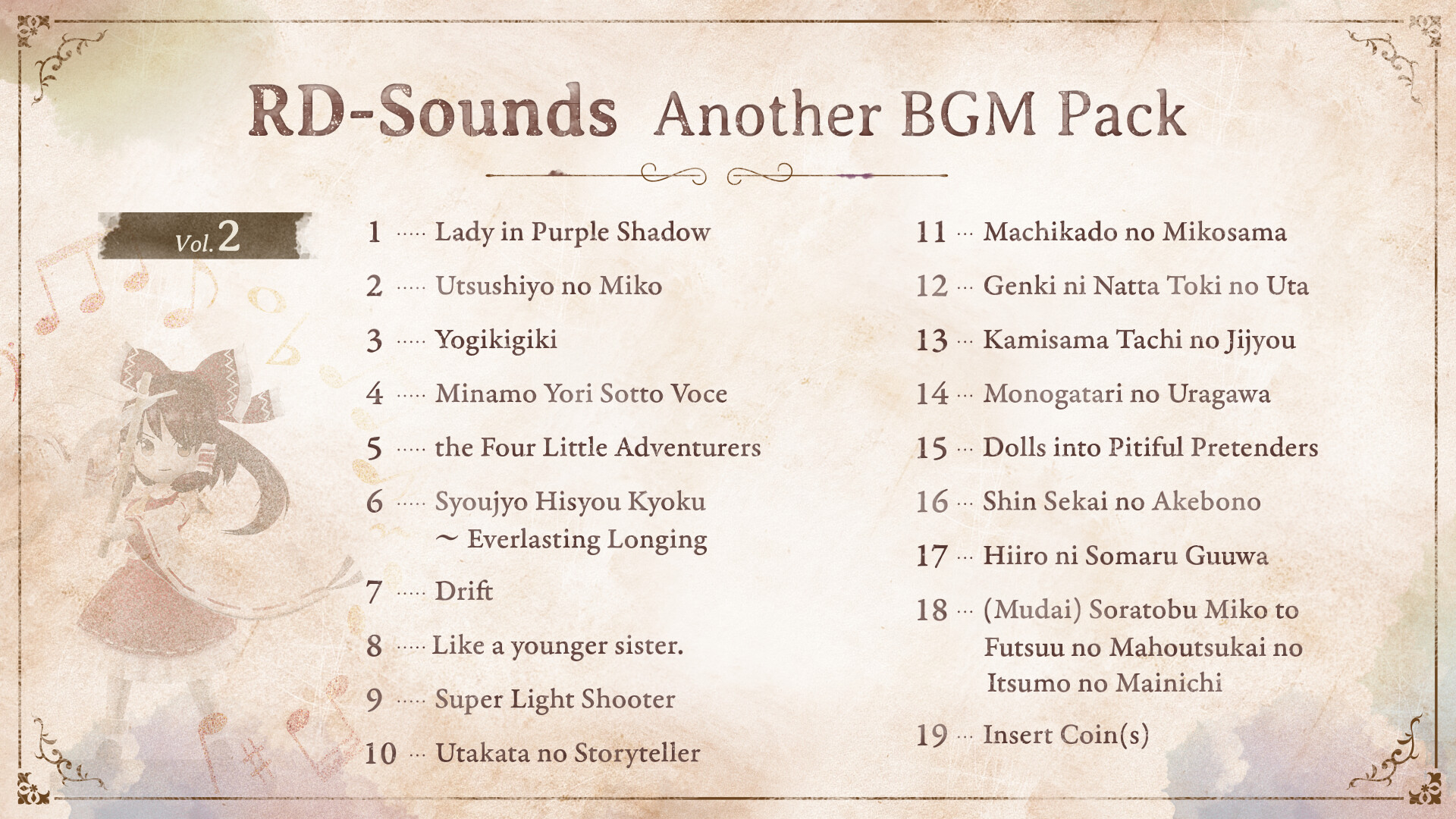Marisa of Liartop Mountain-RD-Sounds Another BGM Pack Vol.2 Featured Screenshot #1