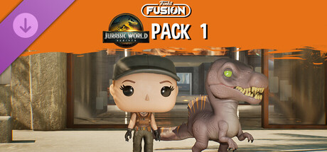 Funko Fusion - Jurassic World Rebirth Pack 1 -Zora Bennett and Spinosaurus cover art