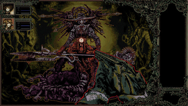 Screenshot of Mondrayn gameplay showing in-action mechanics