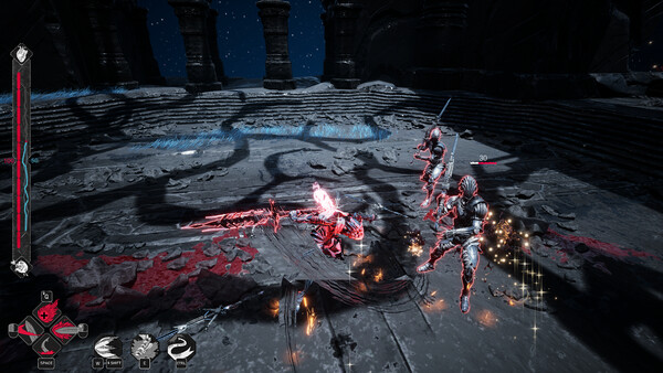 Screenshot of Mercy Incore gameplay showing in-action mechanics