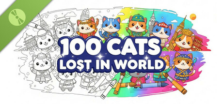 100 Cats Lost In World Find & Color Demo