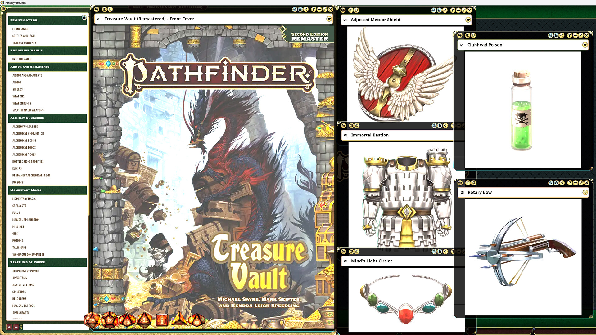 Fantasy Grounds - Pathfinder 2 RPG - Treasure Vault (Remastered) Featured Screenshot #1