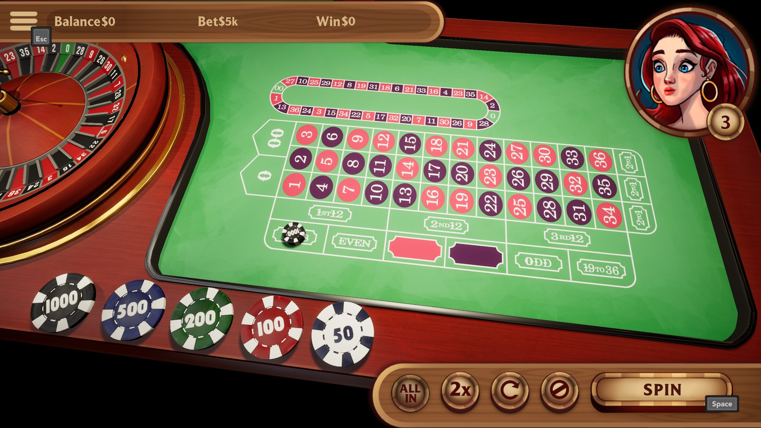 Hot Stakes Casino - American Roulette