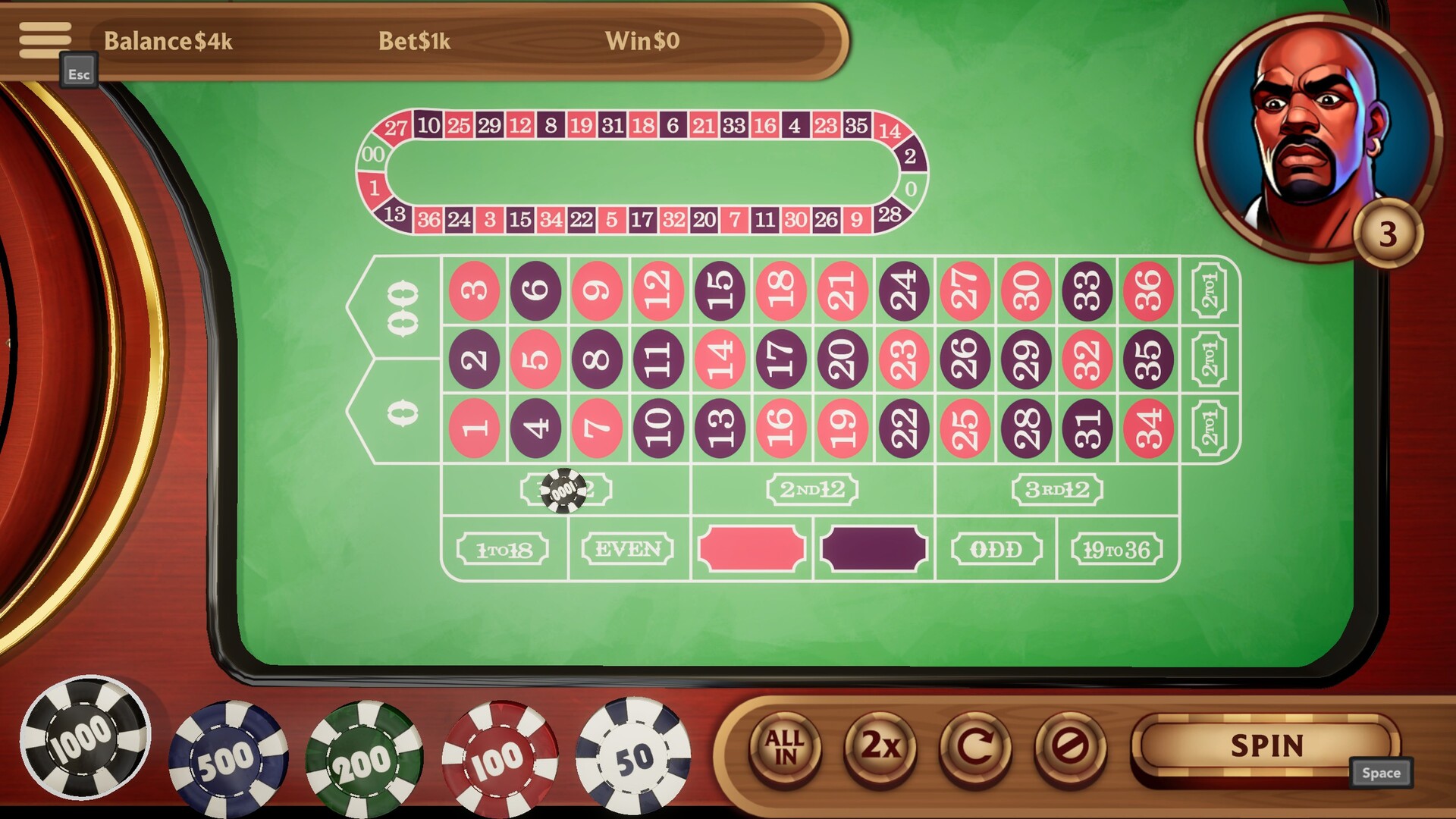 Hot Stakes Casino - American Roulette screenshot #4