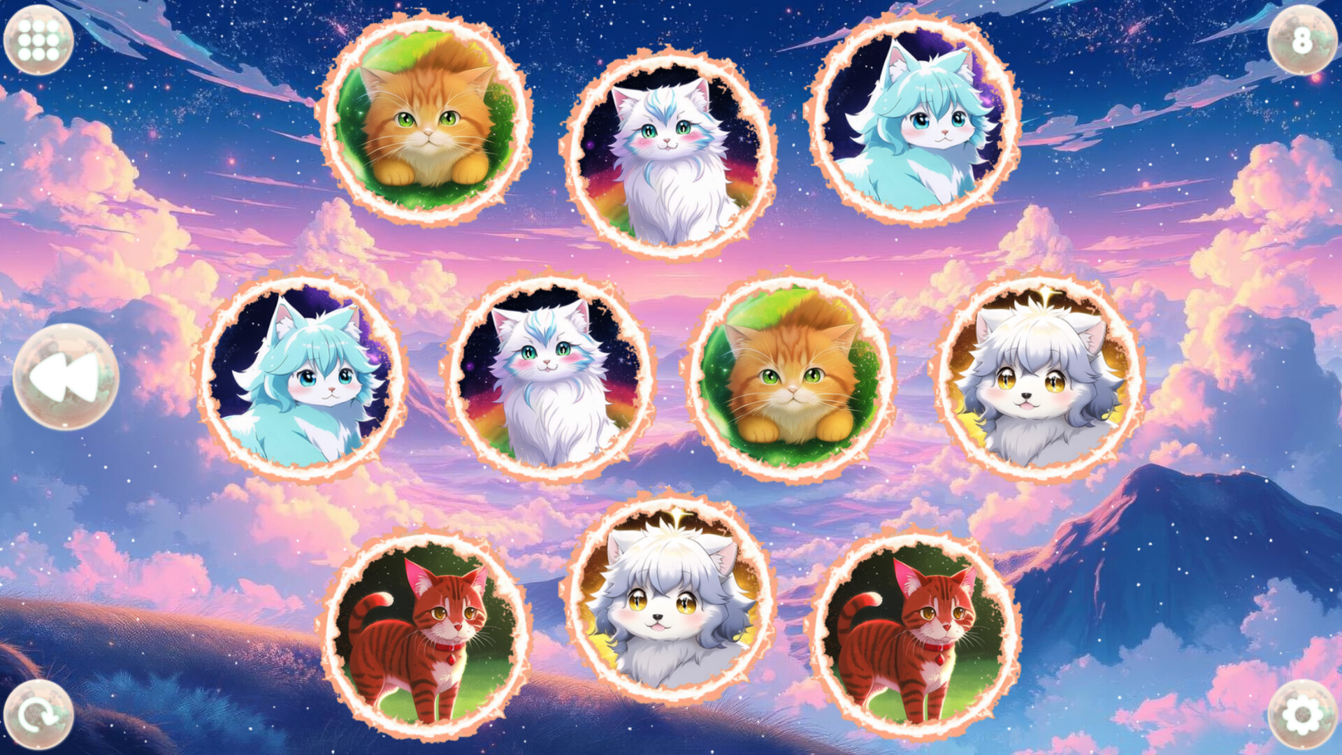 Anime Dream Match: Cats screenshot #4