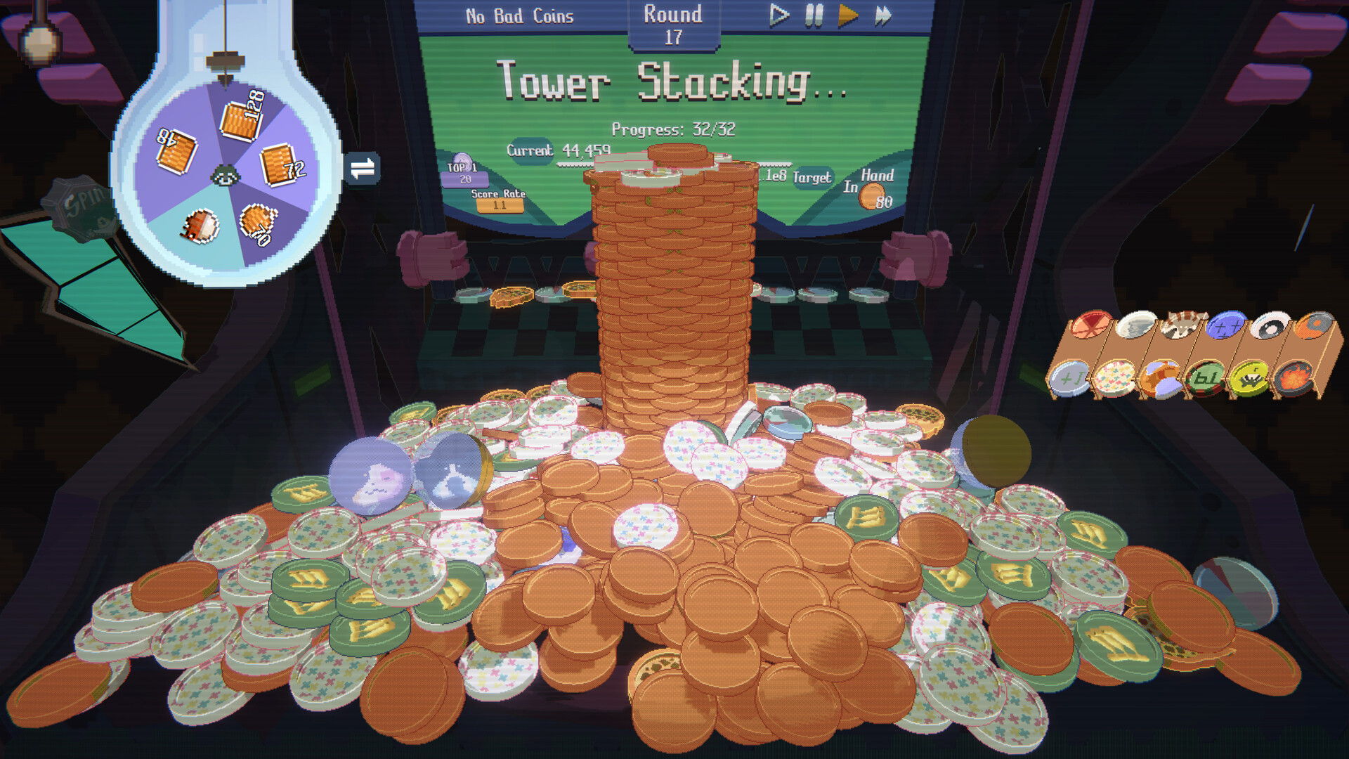 RACCOIN: Coin Pusher Roguelike screenshot