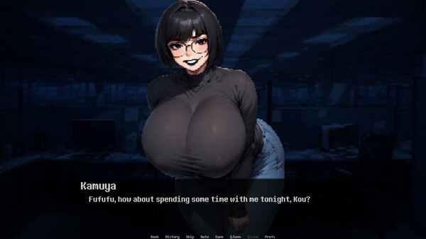 Скриншот из Dominated by: Yandere Goth Co-worker
