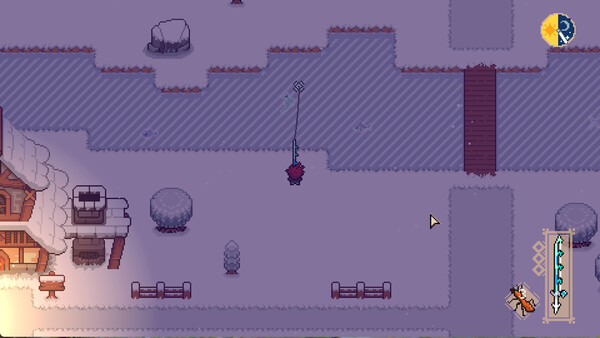 Screenshot of Fish Tales and Cozy Trails gameplay showing in-action mechanics