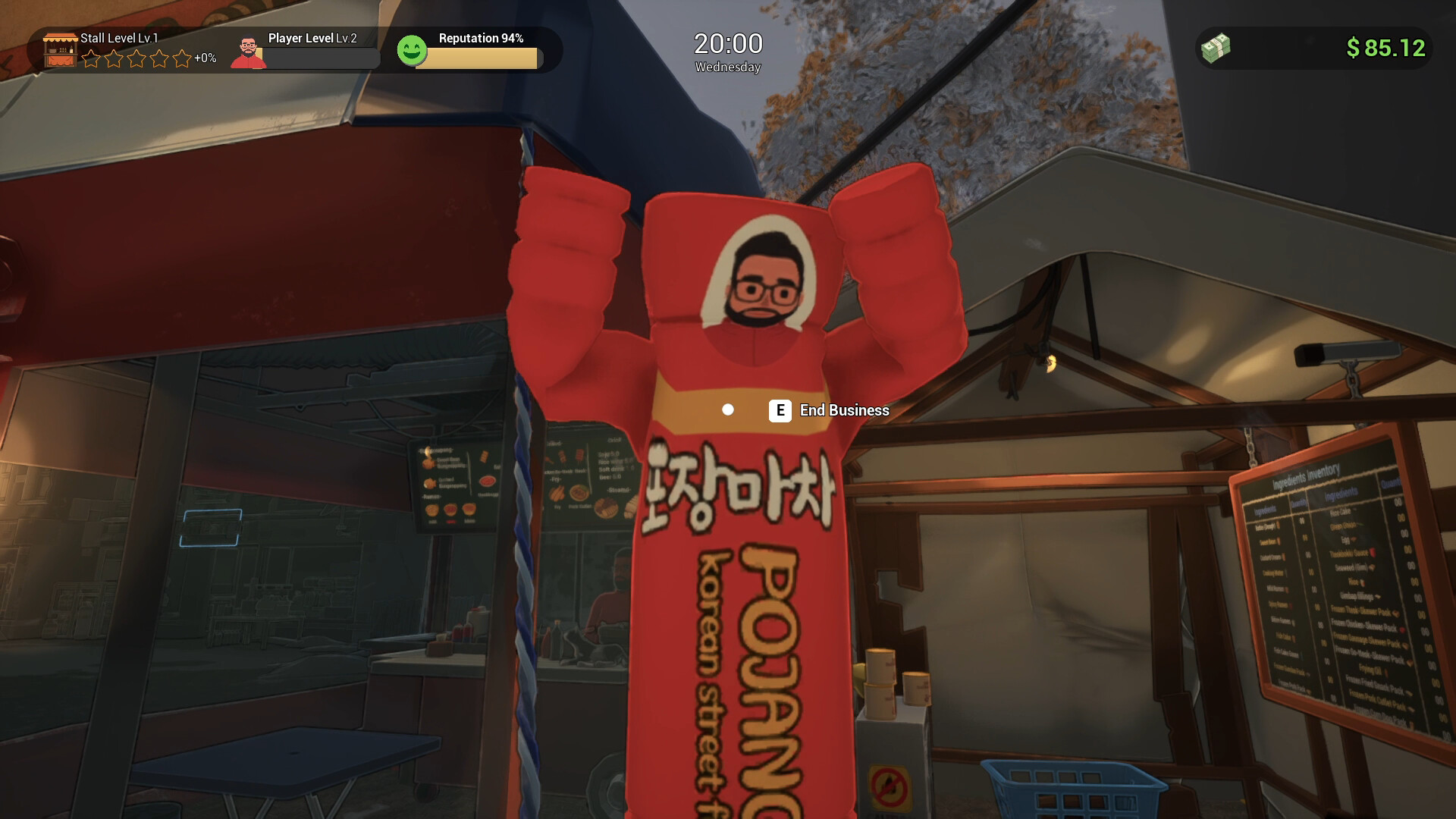 POJANGMACHA : Korean Street Food Management Simulator screenshot #1